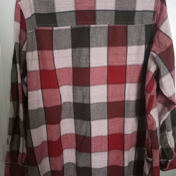 Women's Bobbie Brooks 18W/20W Plaid LSlv Shirt Button Up 100% Cotton Collared - Picture 9 of 9